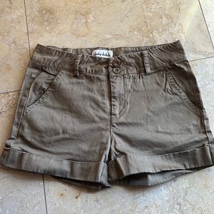 Olive green shorts